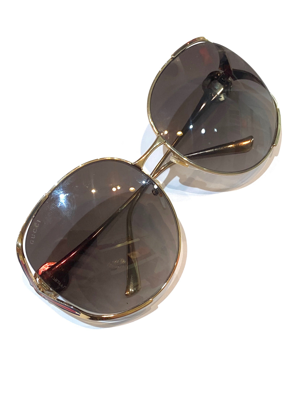 GUCCI BUTTERFLY WEB SUNGLASSES