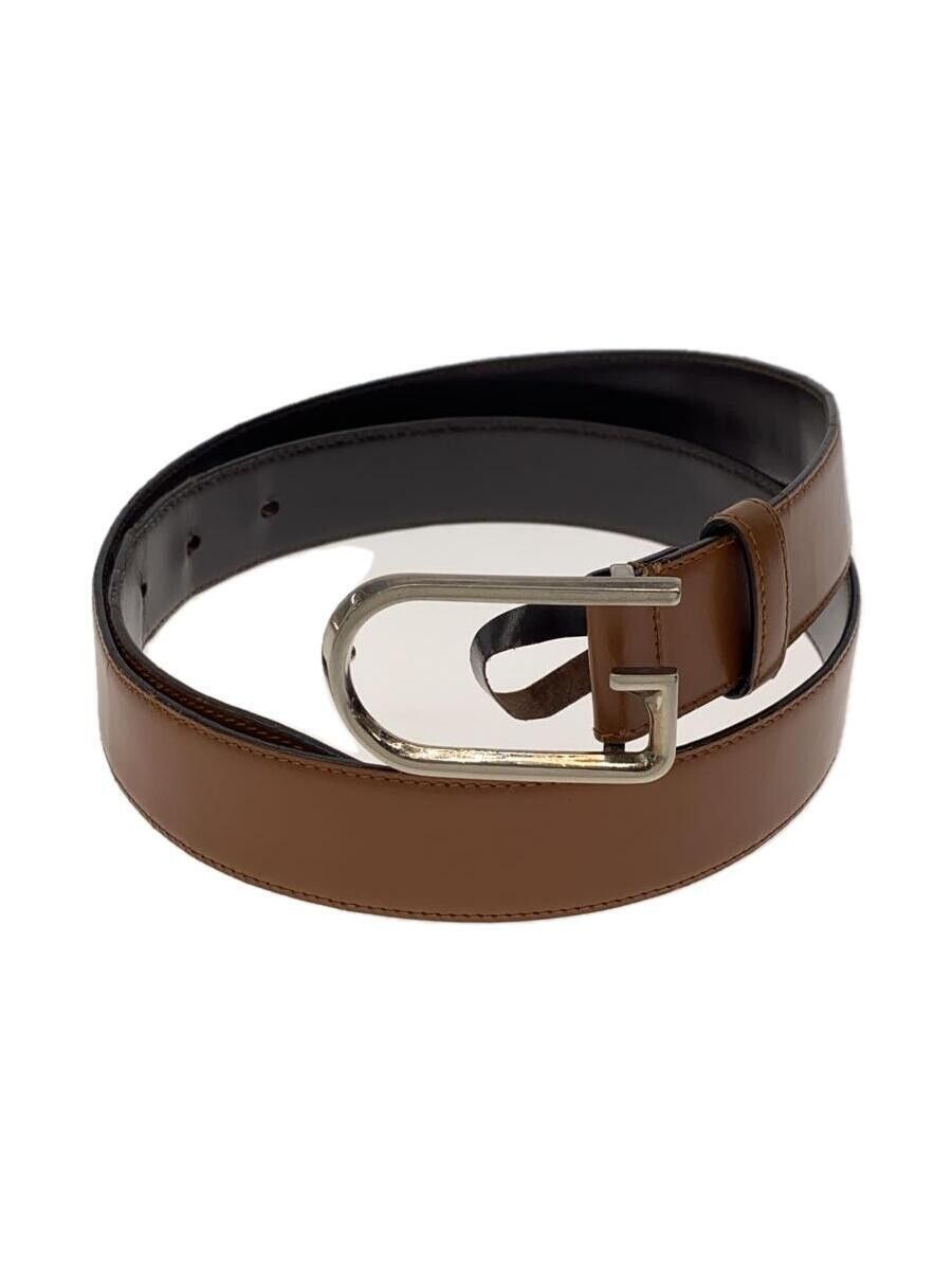 GUCCI G BUCKLE CALFSKIN LEATHER BELT