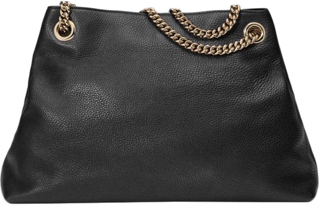 GUCCI GRAINED LEATHER LARGE SOHO CHAIN BAG