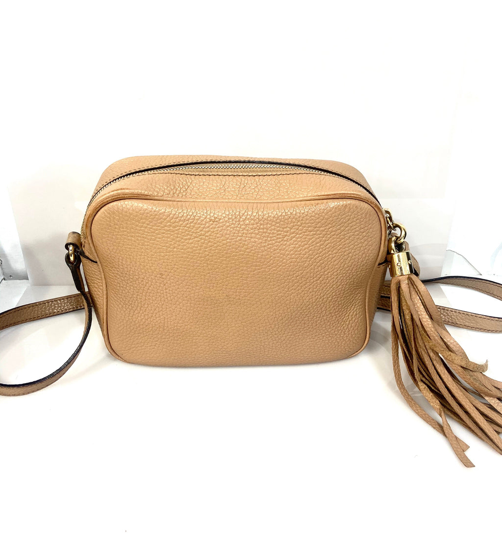 GUCCI SOHO CALFSKIN LEATHER  DISCO BAG-HS