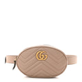 GUCCI CALFSKIN GG MARMONT MATELASSE WAIST BAG