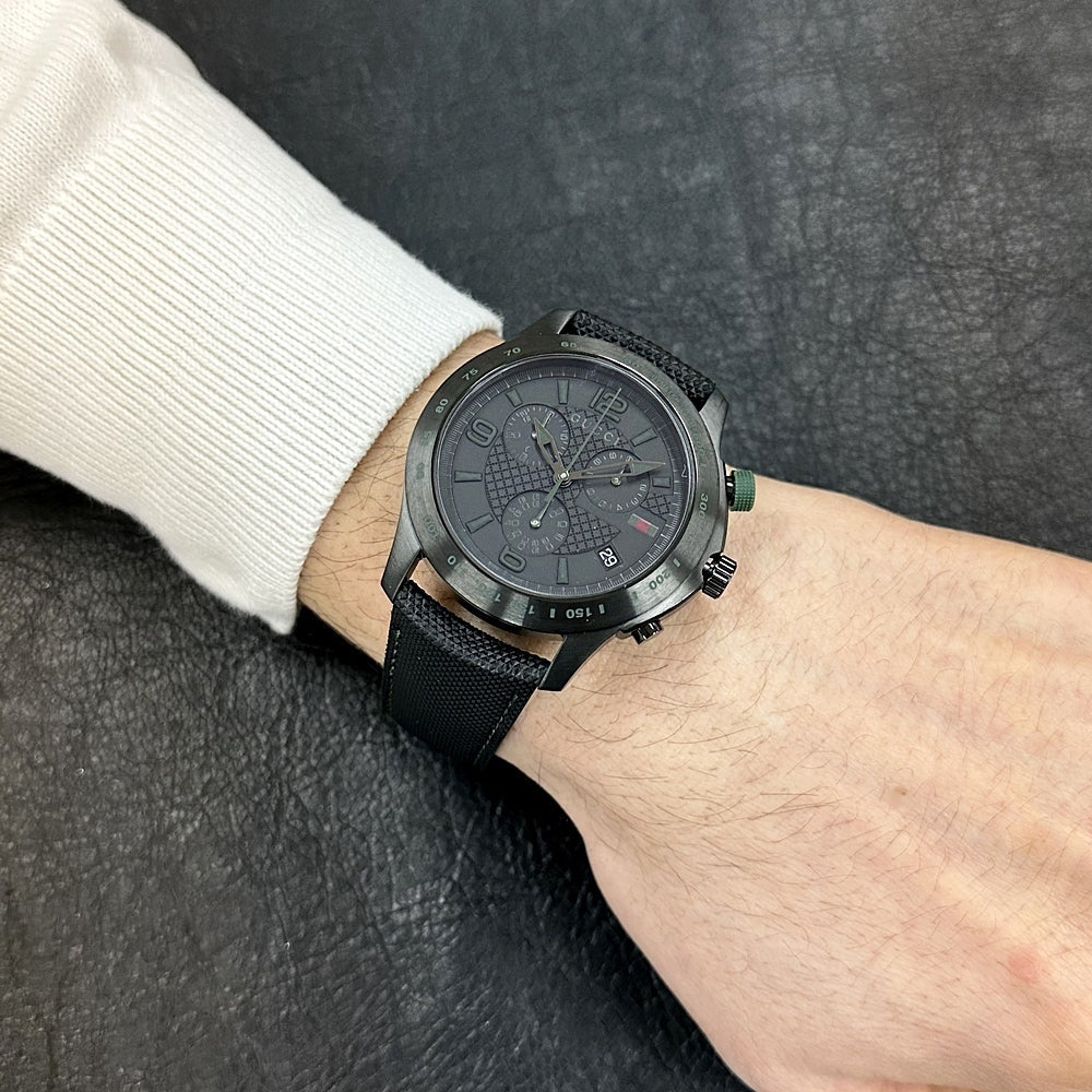 GUCCI G-TIMELESS BLACK CHRONOGRAPH DIAL MEN'S WATCH
