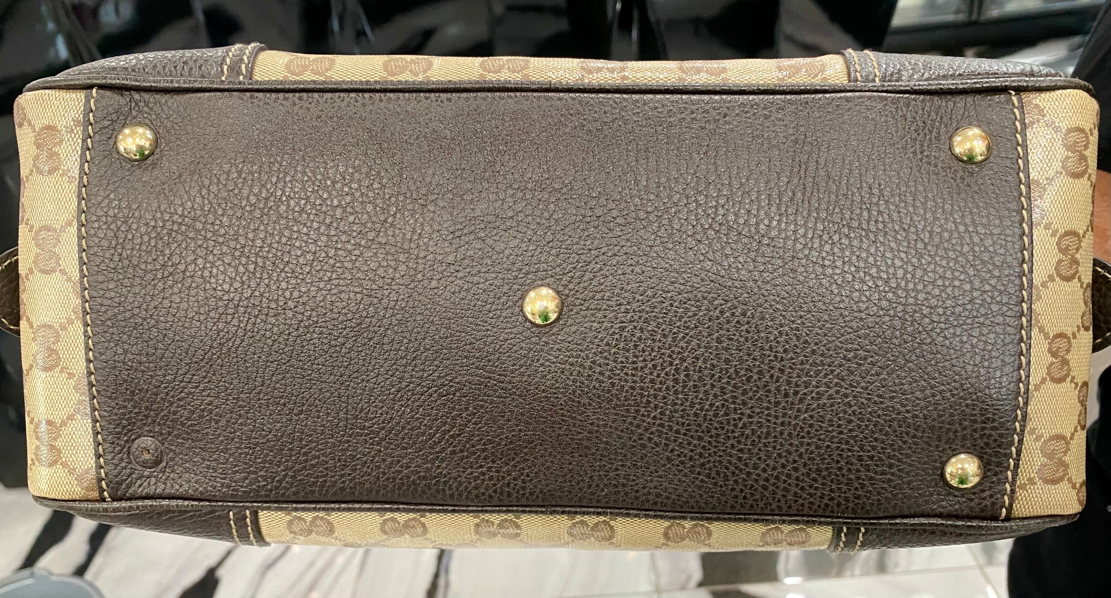 GUCCI GG CRYSTAL MONOGRAM WEB PRINCY SHOULDER BAG