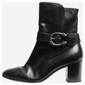 GUCCI DIONYSUS CALFSKIN LEATHER ANKLE BOOTS