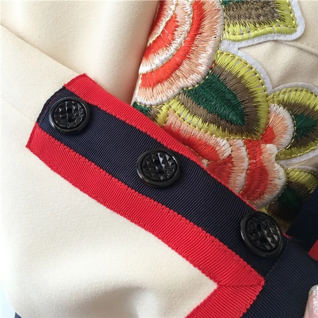 GUCCI FLORAL EMBROIDERED BLAZER