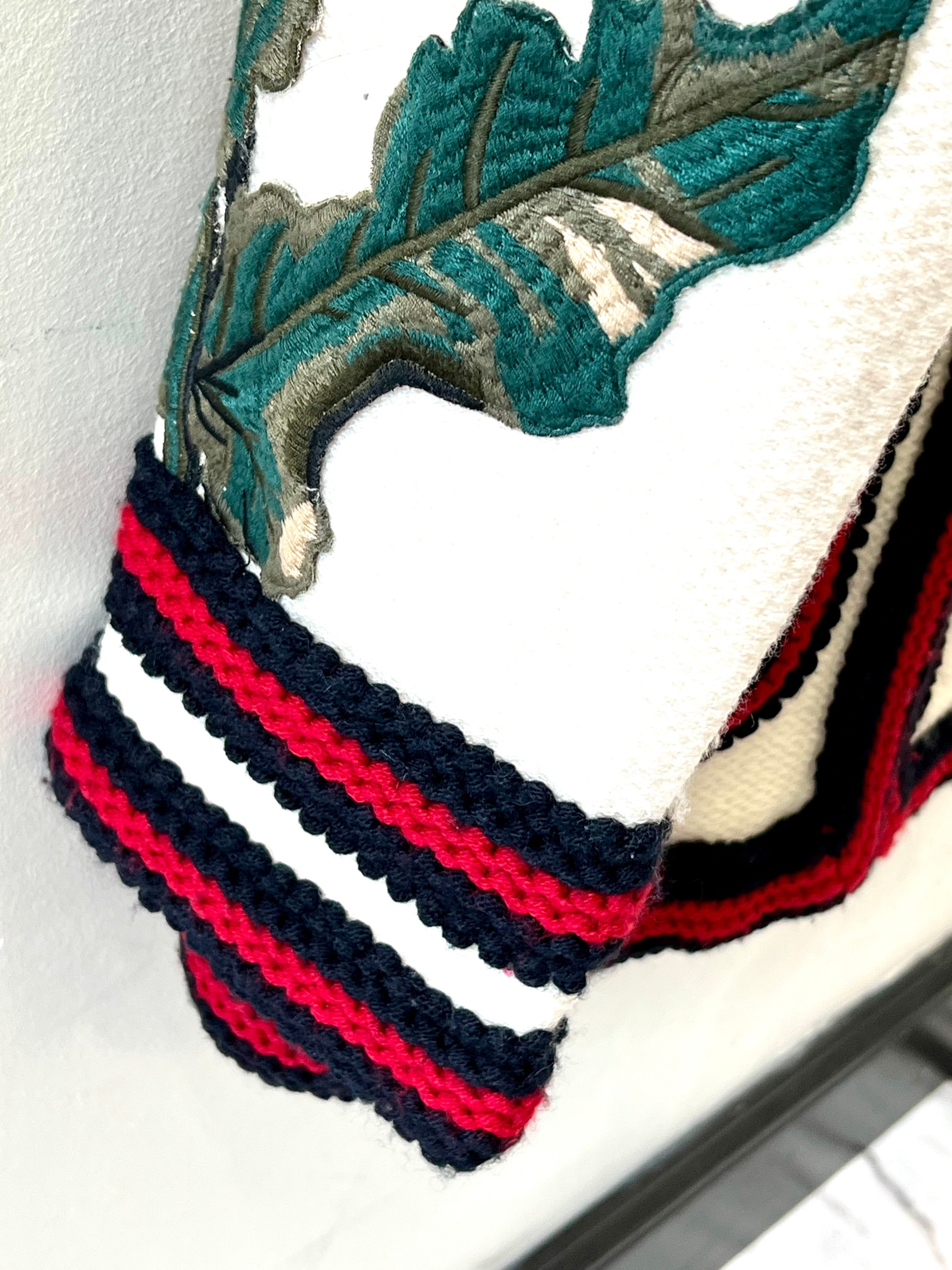 GUCCI EMBROIDERED OVERSIZED HOODED CARDIGAN