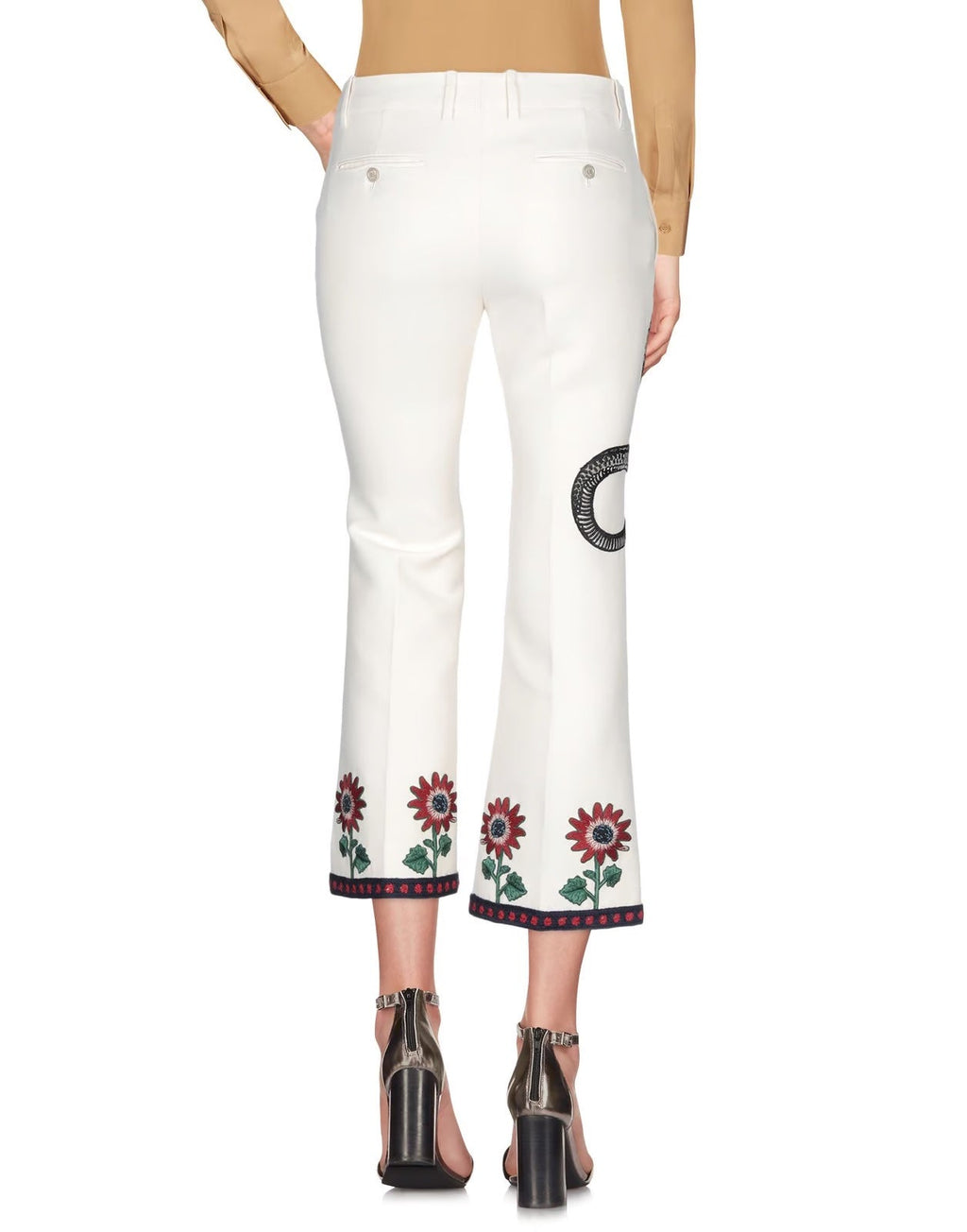 GUCCI FLORAL EMBROIDERED BLAZER AND TROUSERS SUIT