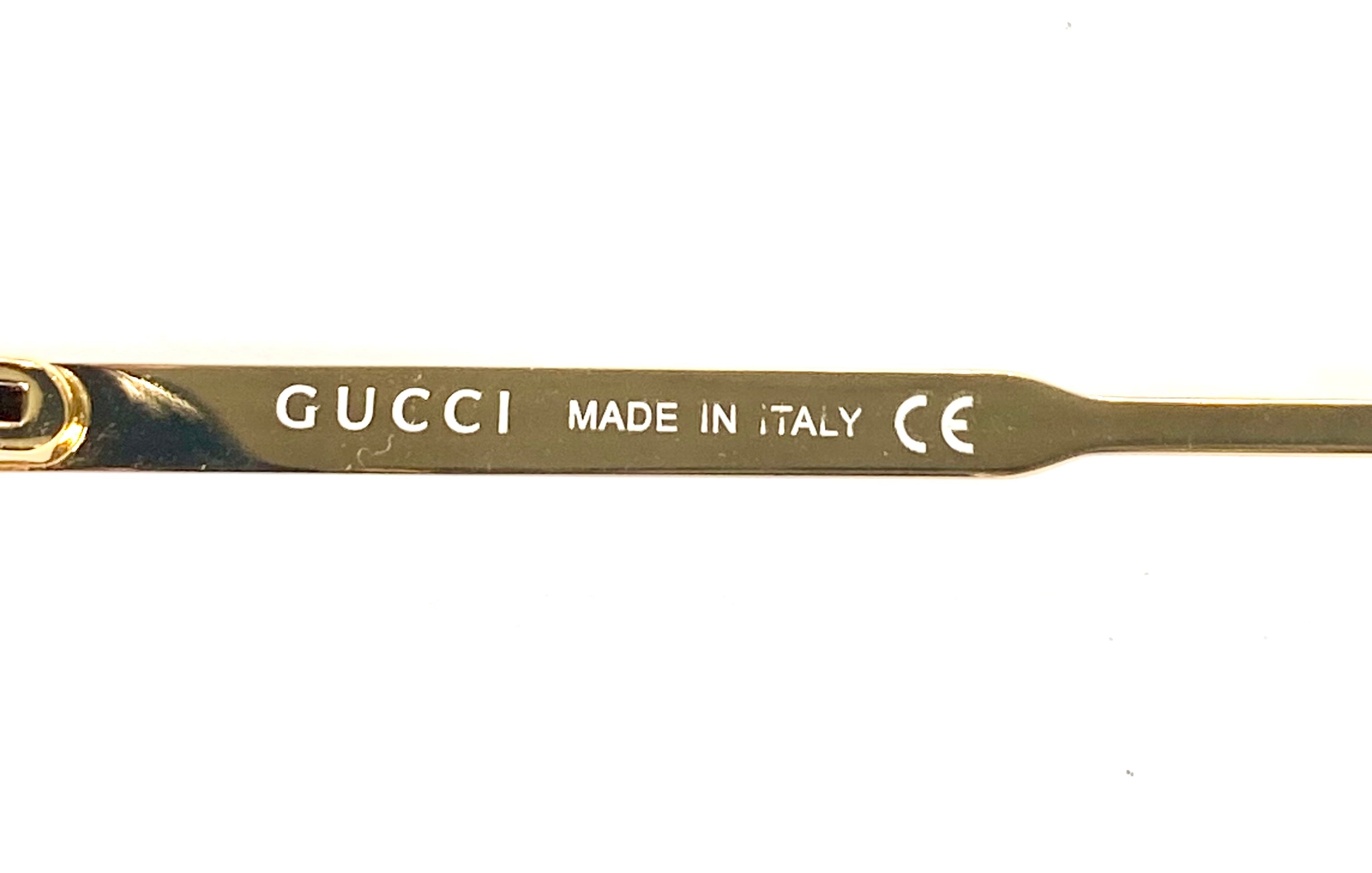 GUCCI GG 0199S 001 AVIATOR SUNGLASSES