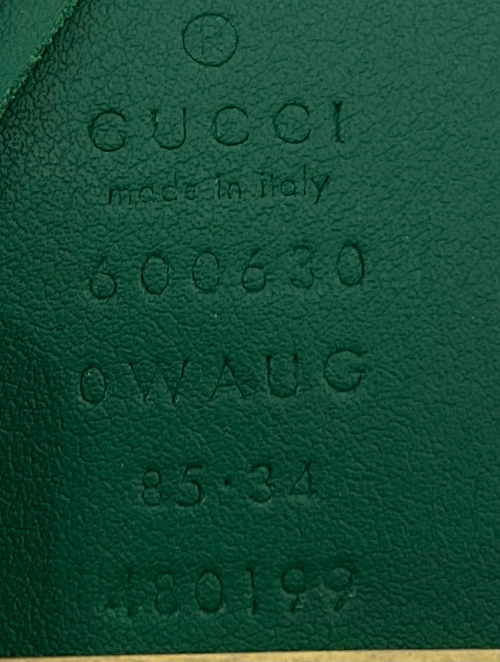 GUCCI GG POURED GLASS CALFSKIN LEATHER BELT