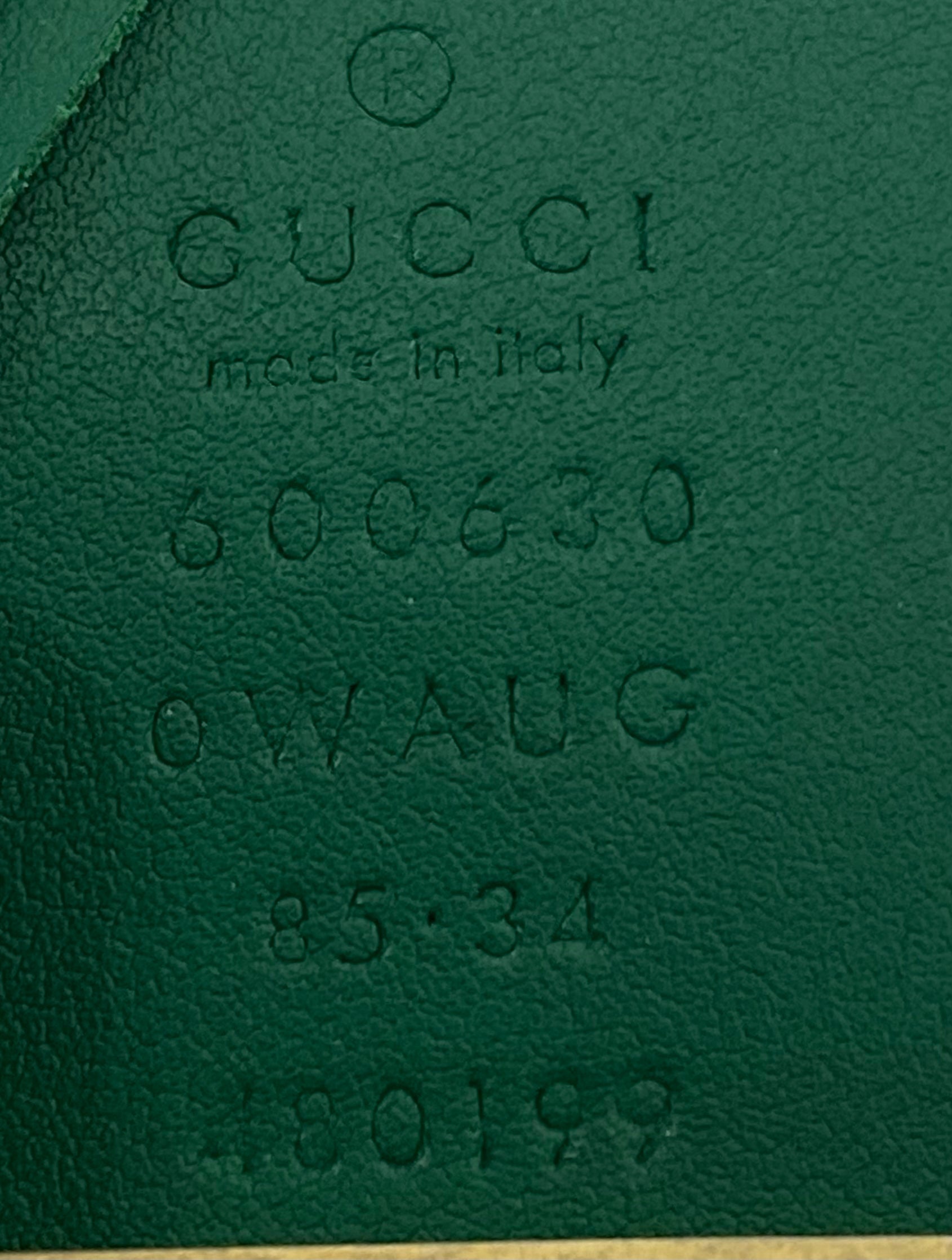 GUCCI GG POURED GLASS CALFSKIN LEATHER BELT