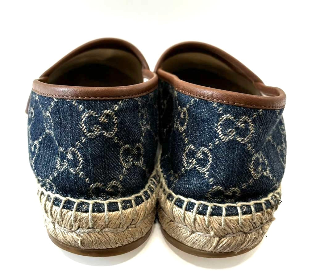GUCCI GG DENIM PILAR ESPADRILLES