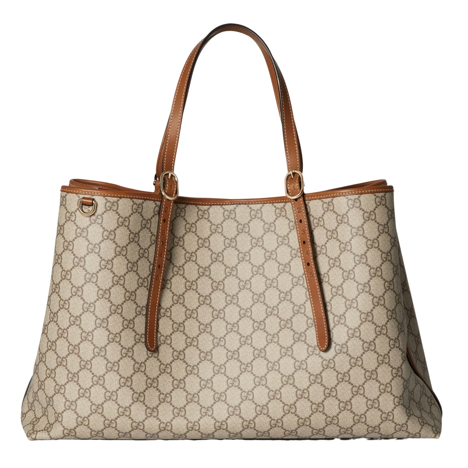 GUCCI GG MONOGRAM EMBLEM MAXI TOTE BAG