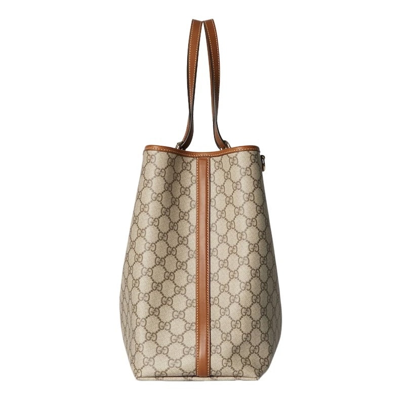 GUCCI GG MONOGRAM EMBLEM MAXI TOTE BAG