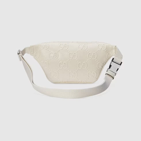 GUCCI GG EMBOSSED LEATHER BELT BAG