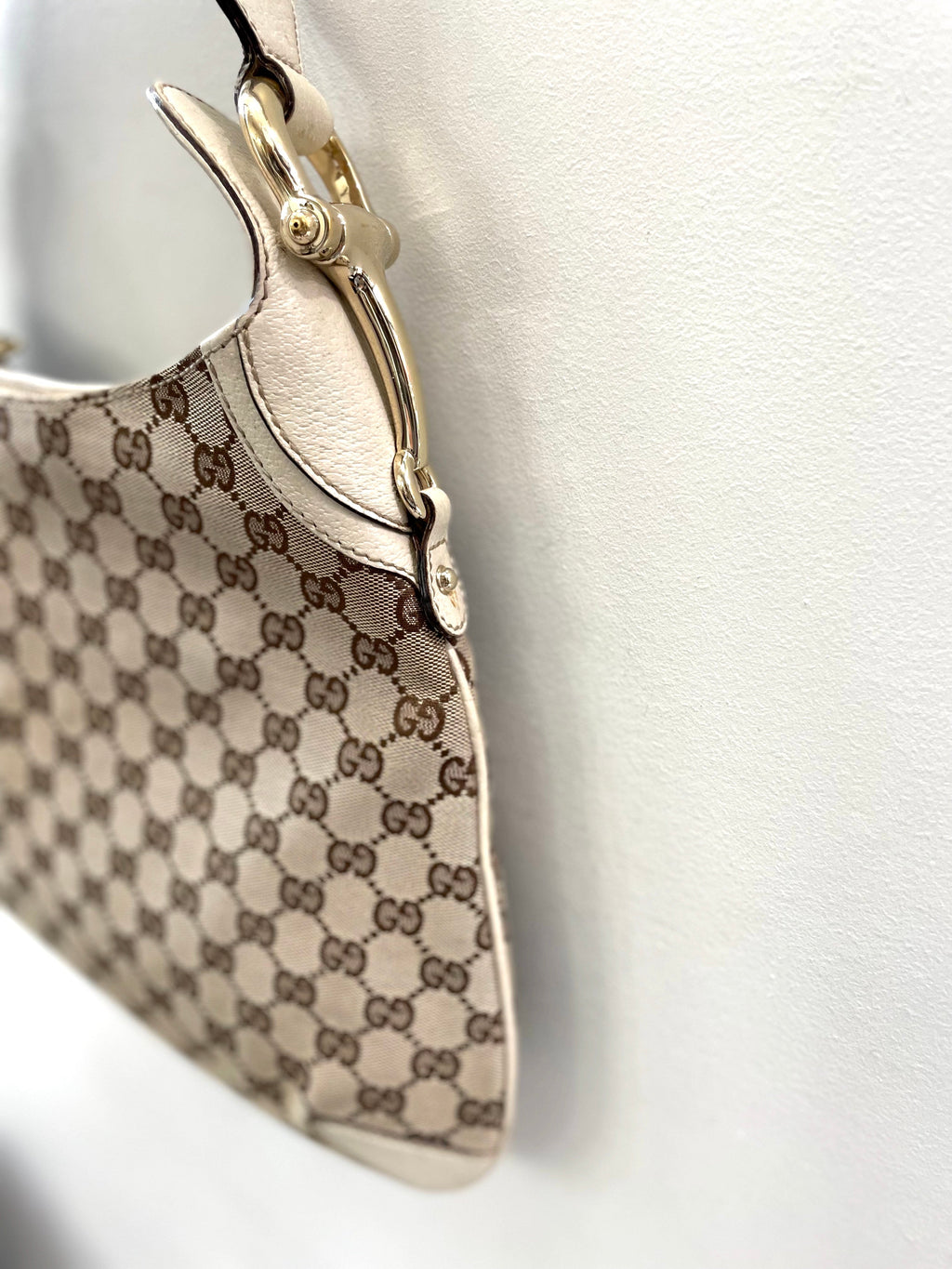 GUCCI GG HORSEBIT CREOLE HOBO BAG