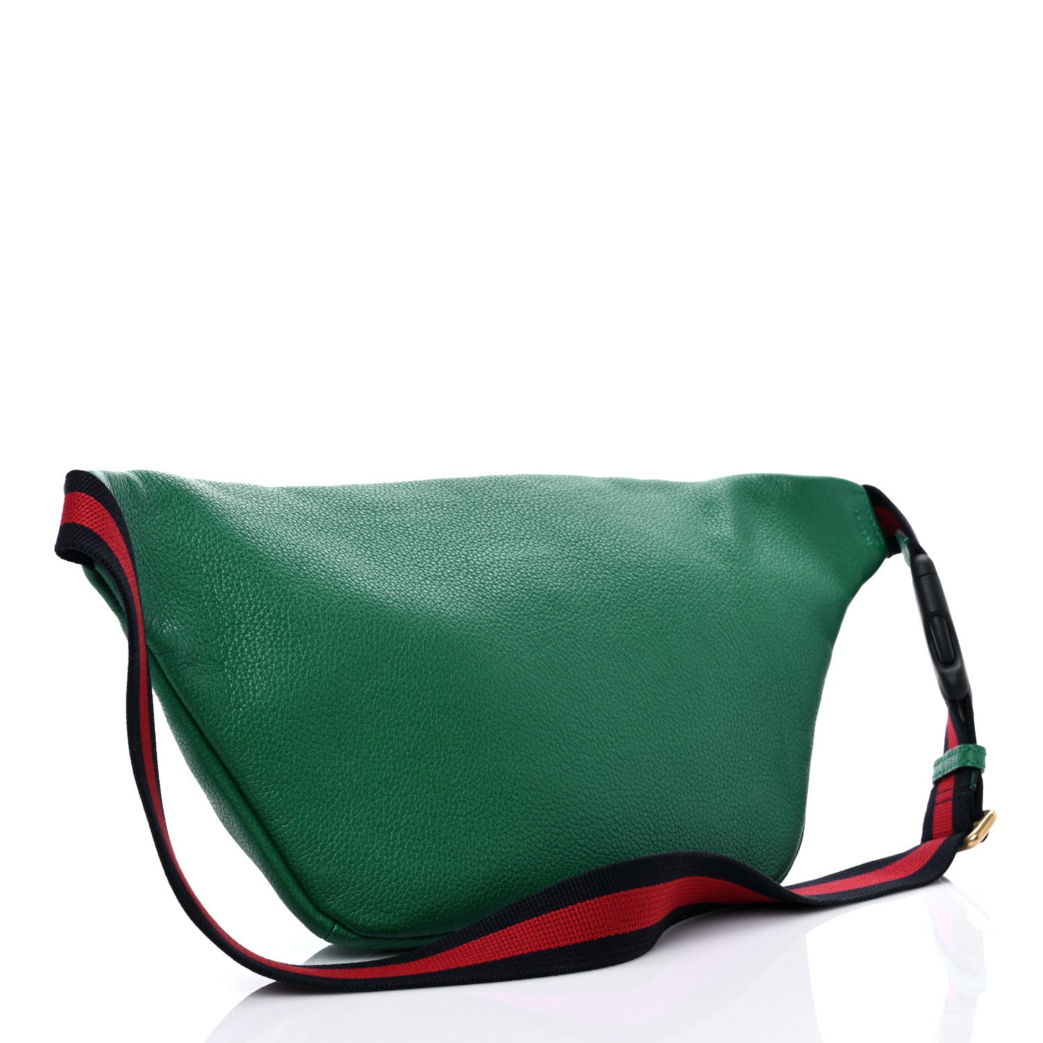 GUCCI GG LOGO GRAINED CALFSKIN LEATHER BELT BAG