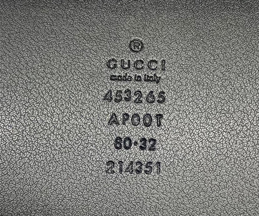 GUCCI GG MARMONT WIDE CALFSKIN LEATHER BELT