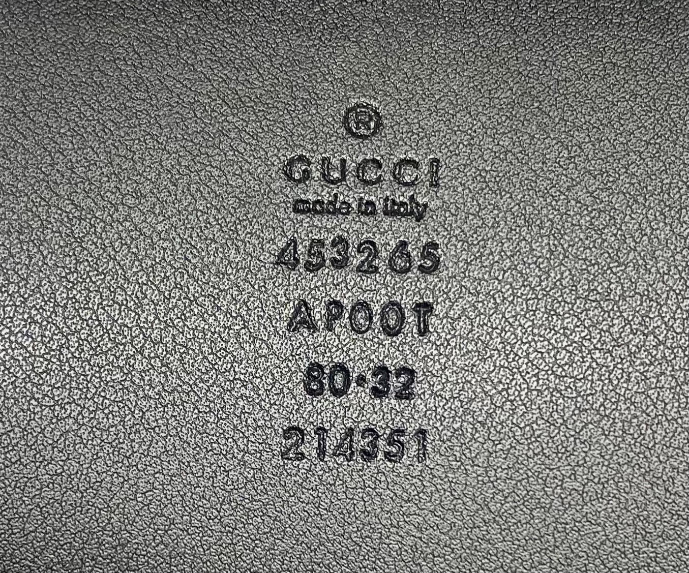 GUCCI GG MARMONT WIDE CALFSKIN LEATHER BELT