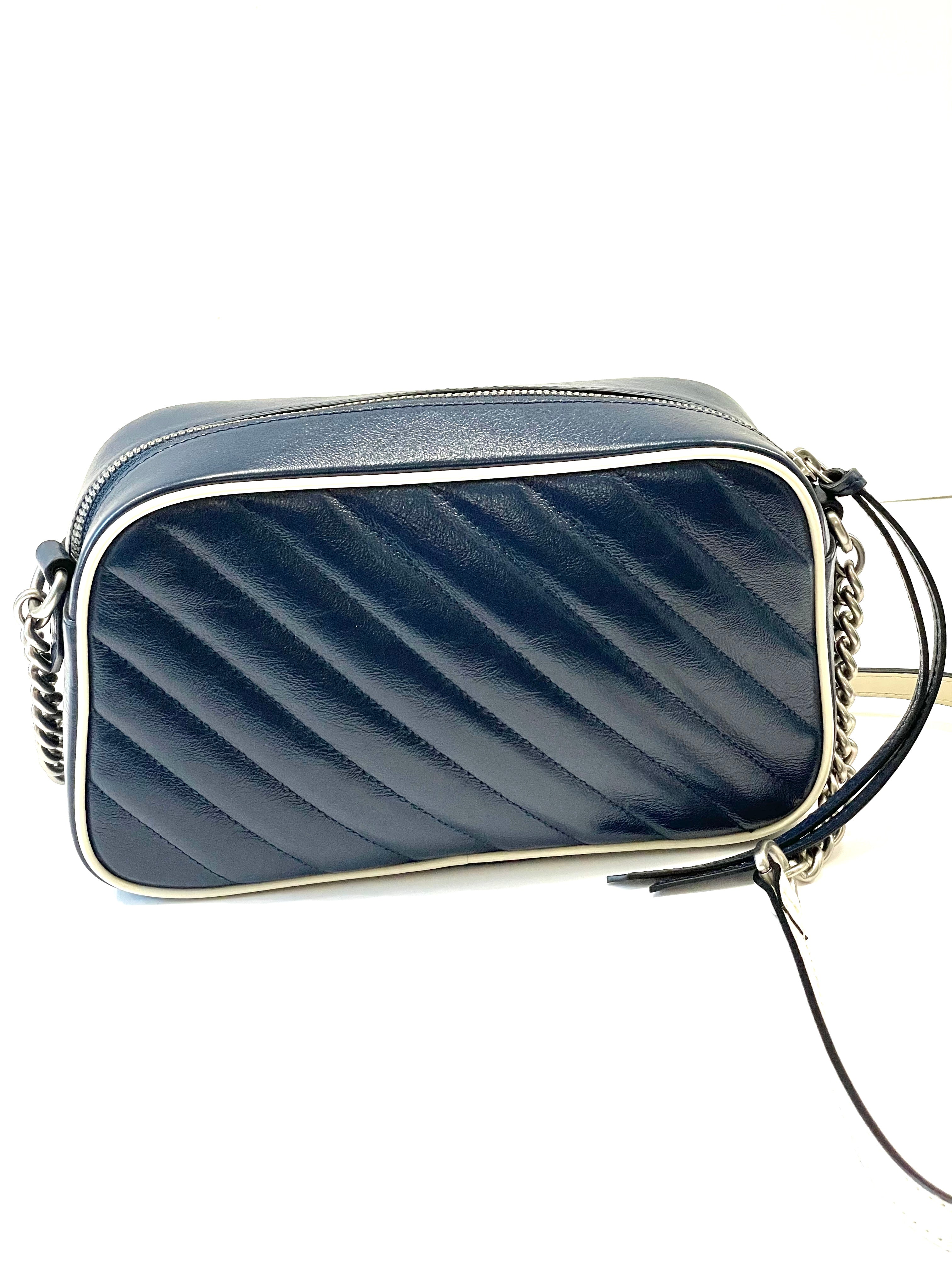 GUCCI GG MARMONT LEATHER SMALL SHOULDER BAG
