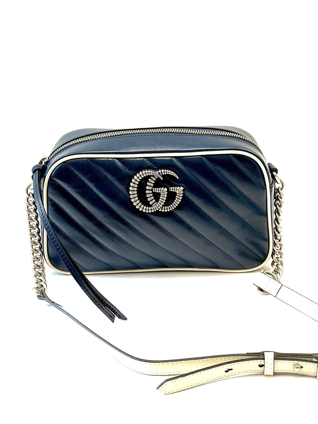 GUCCI GG MARMONT LEATHER SMALL SHOULDER BAG