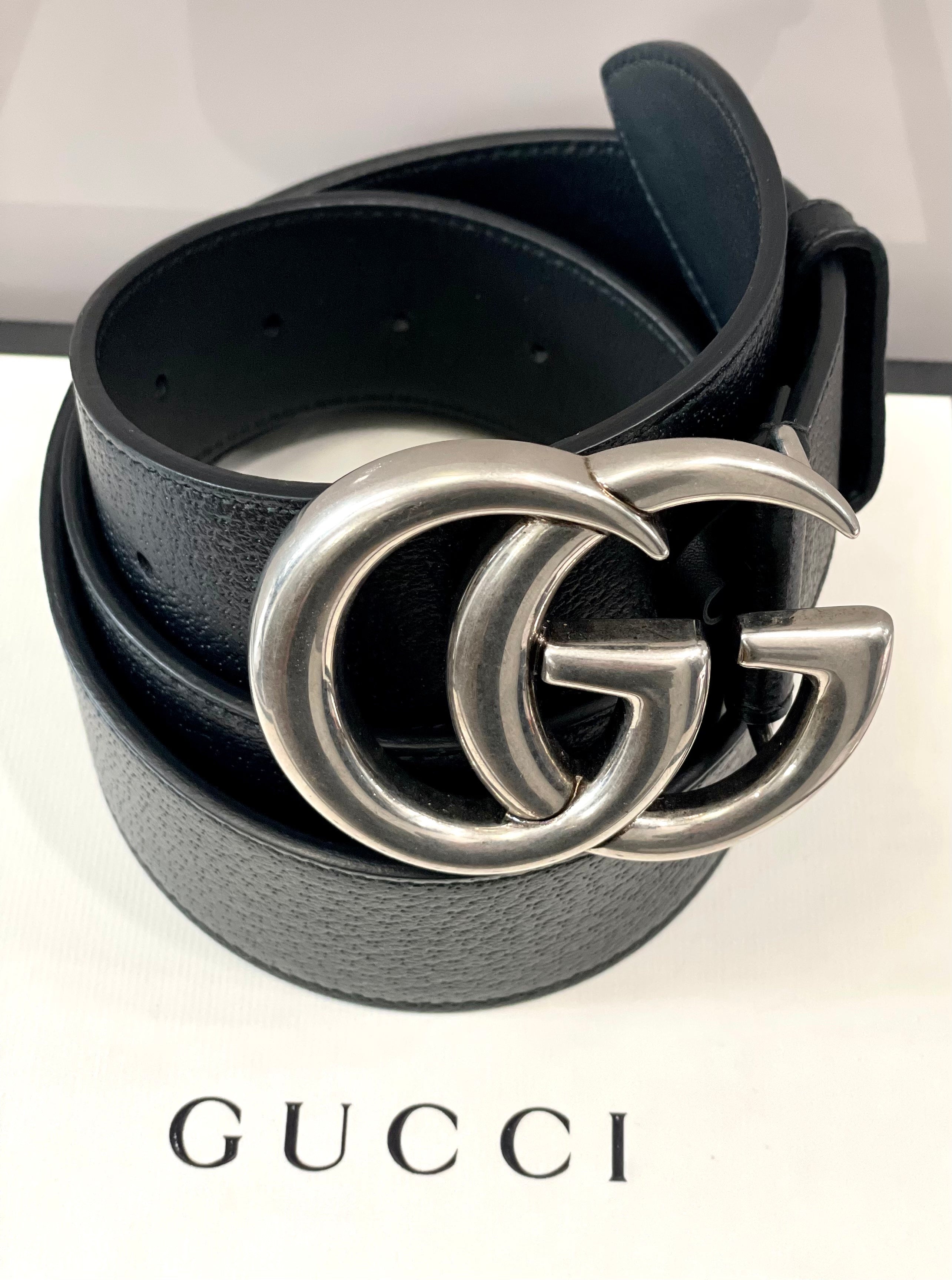 GUCCI GG MARMONT LEATHER BELT