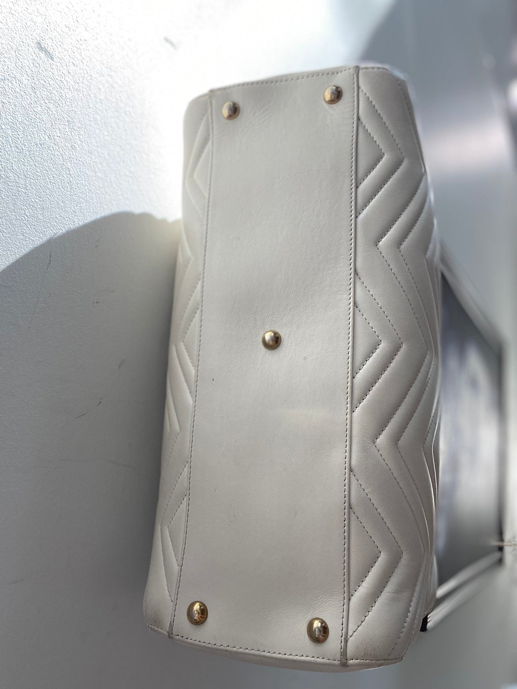 GUCCI GG MARMONT MATELASSE CALFSKIN LEATHER TOTE BAG
