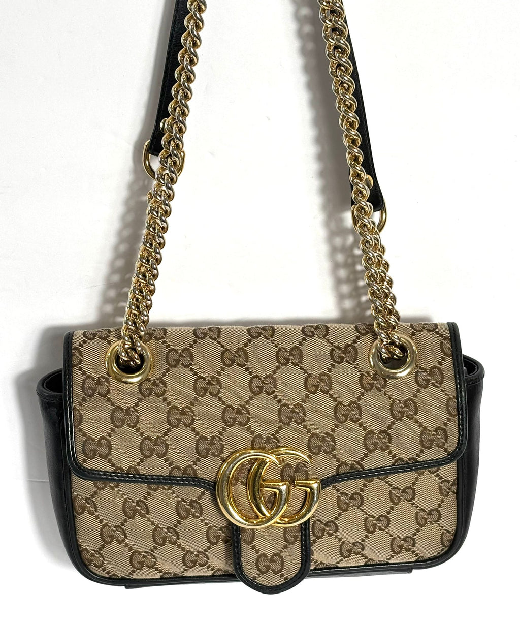 GUCCI GG MARMONT MONOGRAM MINI CROSSBODY BAG