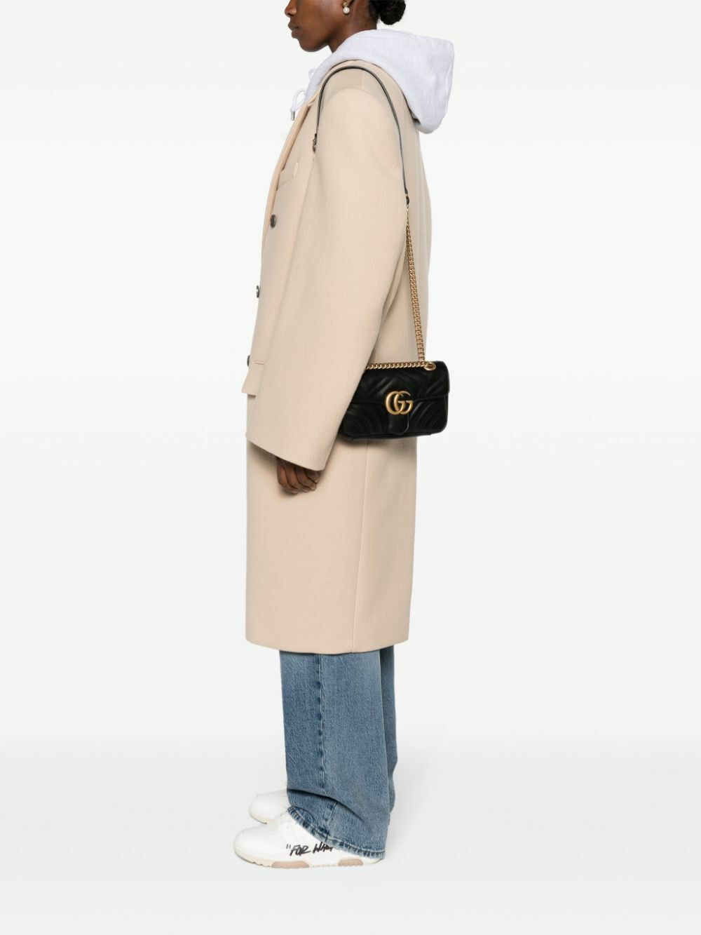 GUCCI GG MARMONT MINI CALFSKIN LEATHER BAG