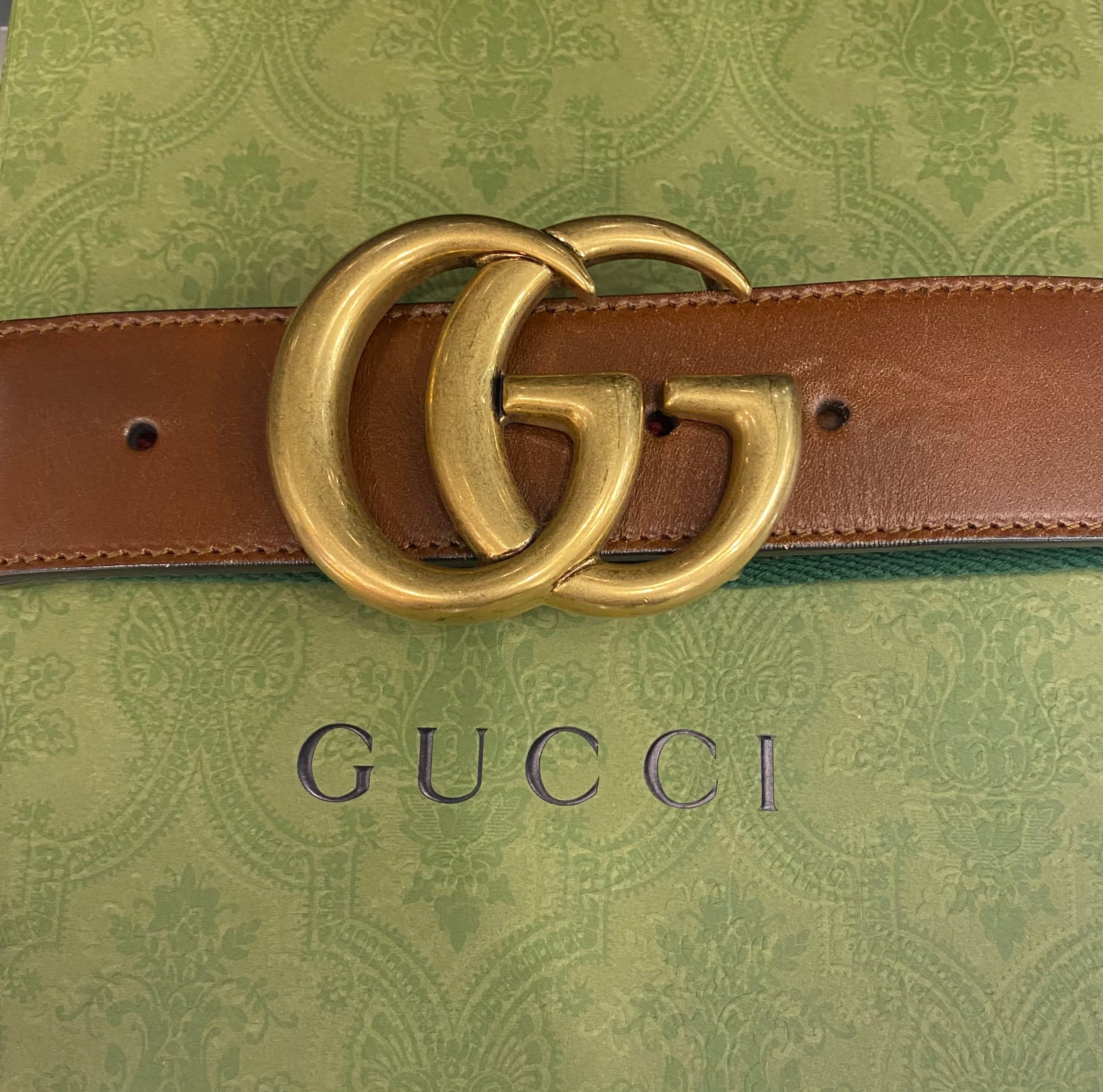GUCCI GG MARMONT WEB BELT