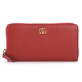 GUCCI GG MARMONT CALFSKIN LEATHER ZIP AROUND WALLET