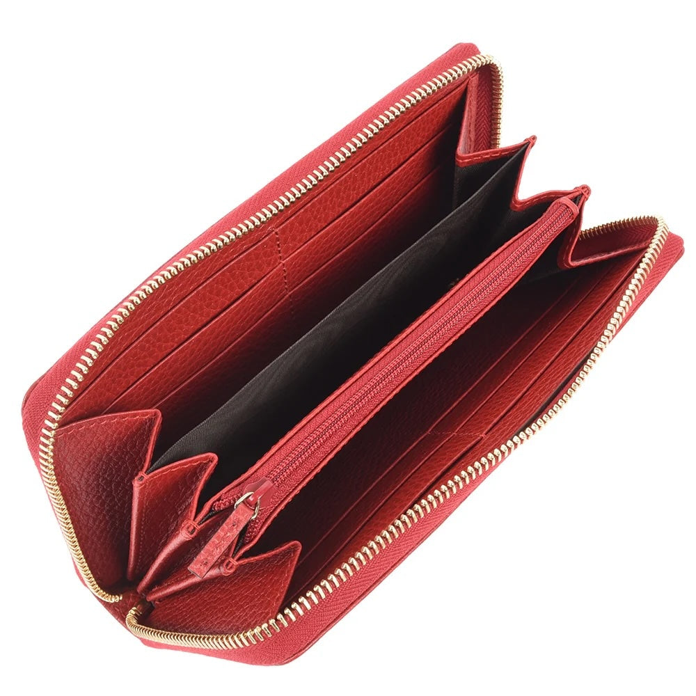 GUCCI GG MARMONT CALFSKIN LEATHER ZIP AROUND WALLET