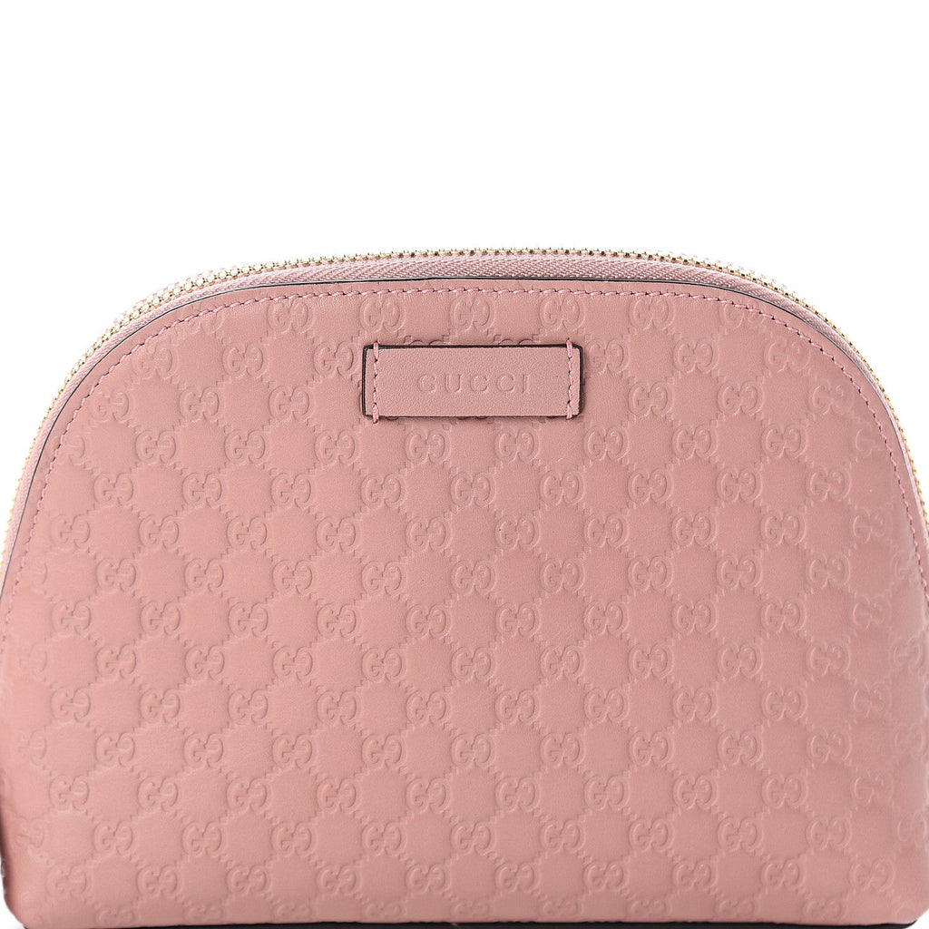 GUCCI GG MICROGUCCISSIMA LEATHER COSMETIC POUCH
