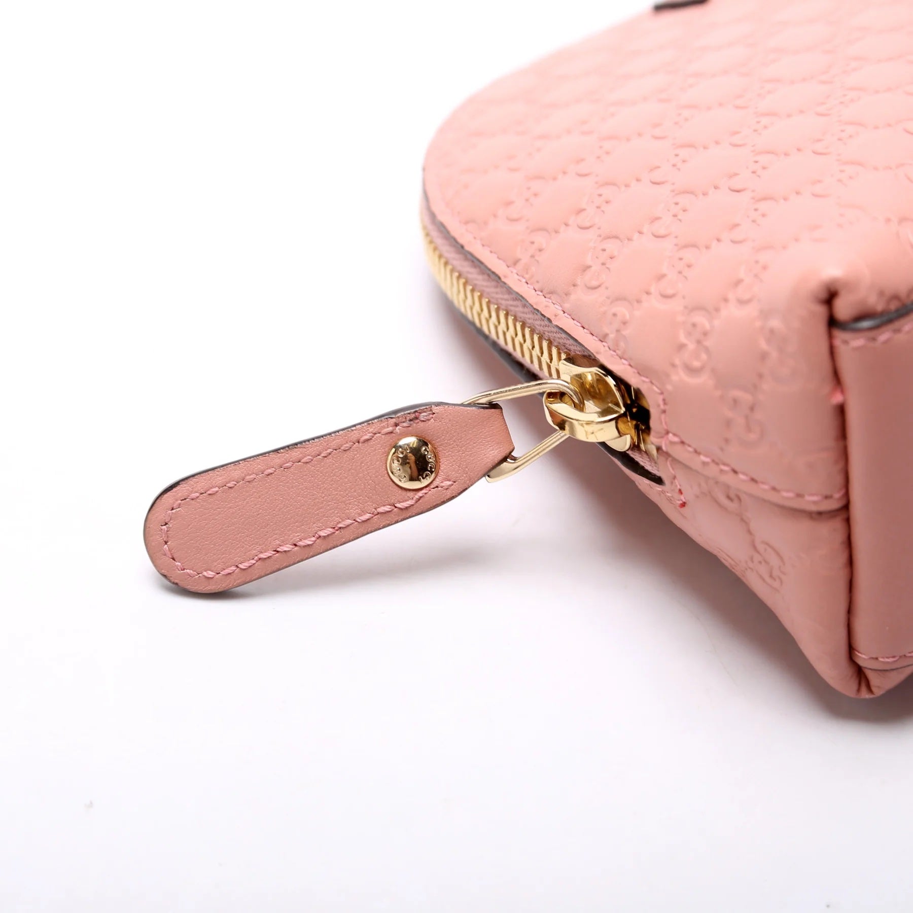 GUCCI GG MICROGUCCISSIMA LEATHER COSMETIC POUCH