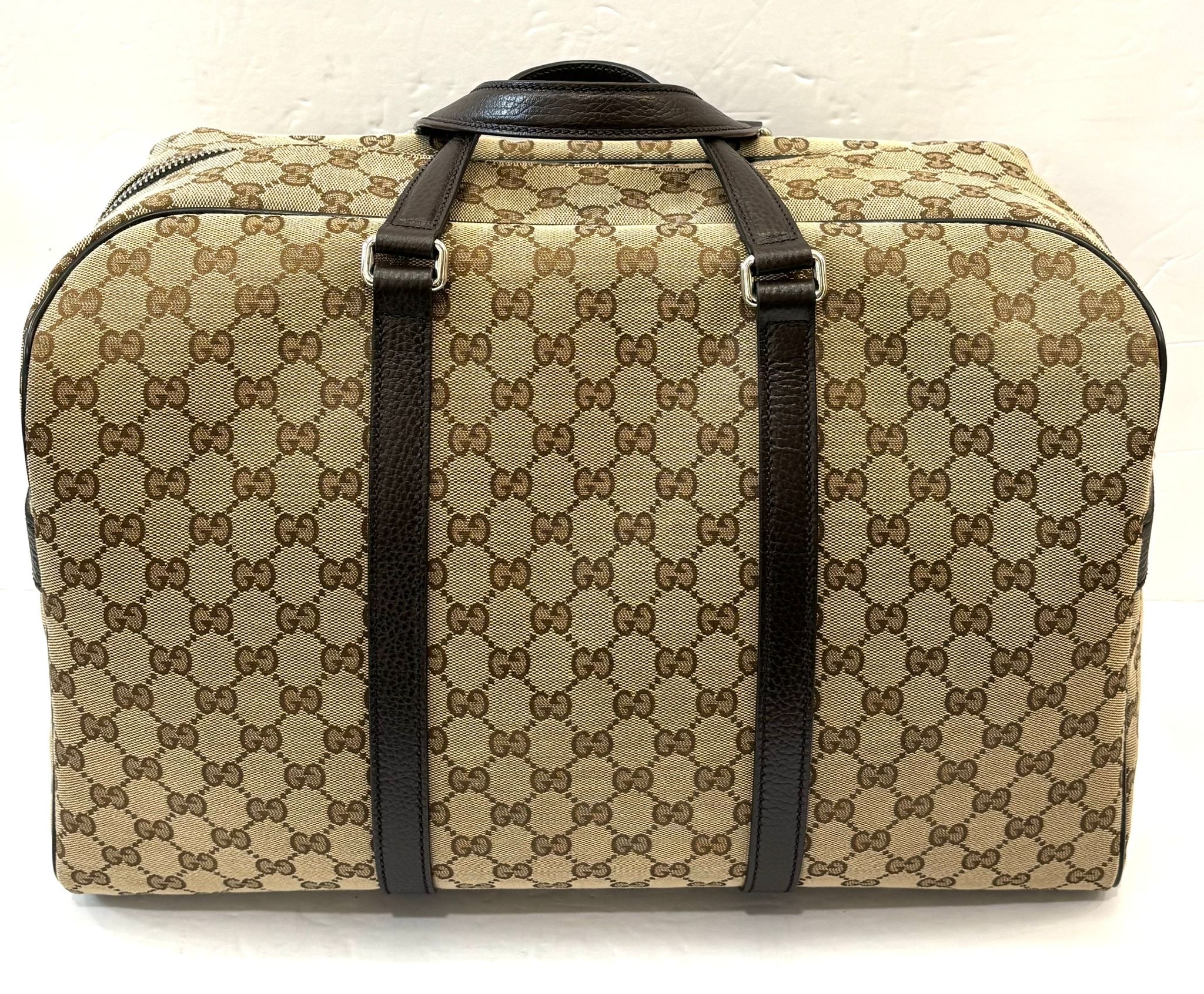 GUCCI GG MONOGRAM BOSTON DUFFLE BAG