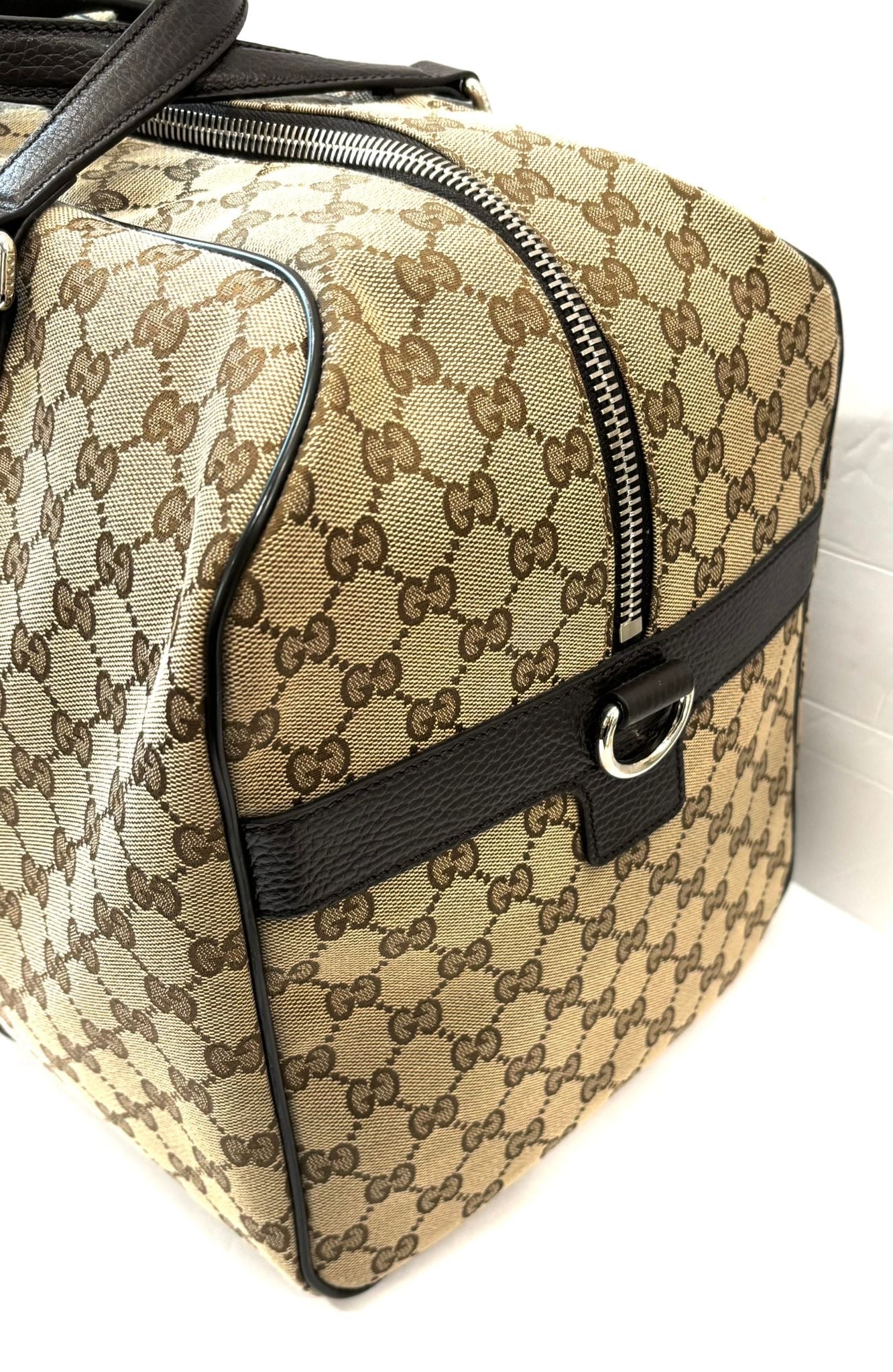 GUCCI GG MONOGRAM BOSTON DUFFLE BAG