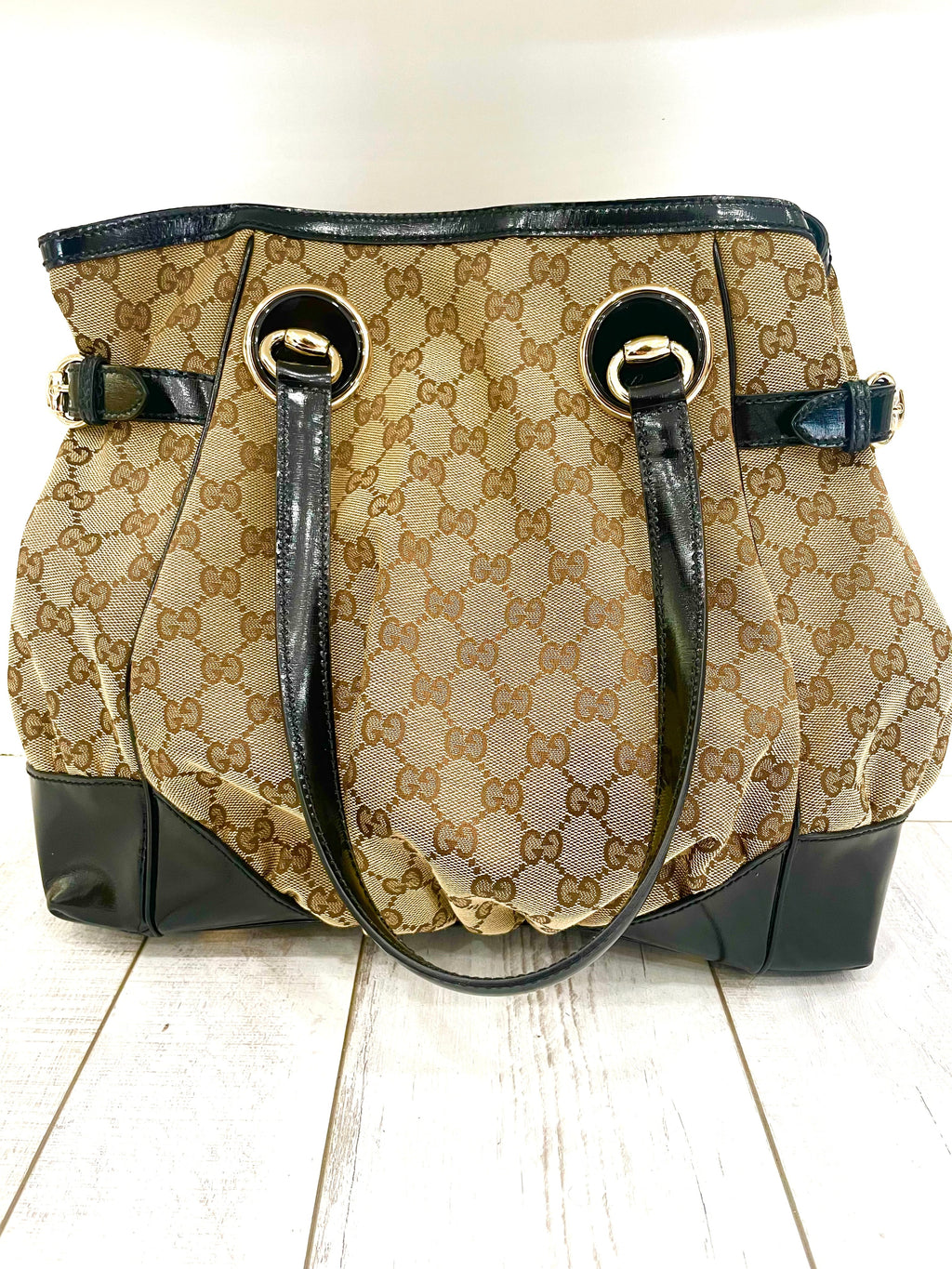 GUCCI GG MONOGRAM FULL MOON TOTE BAG