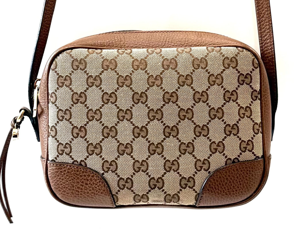 GUCCI GG MONOGRAM MINI BREE CAMERA BAG