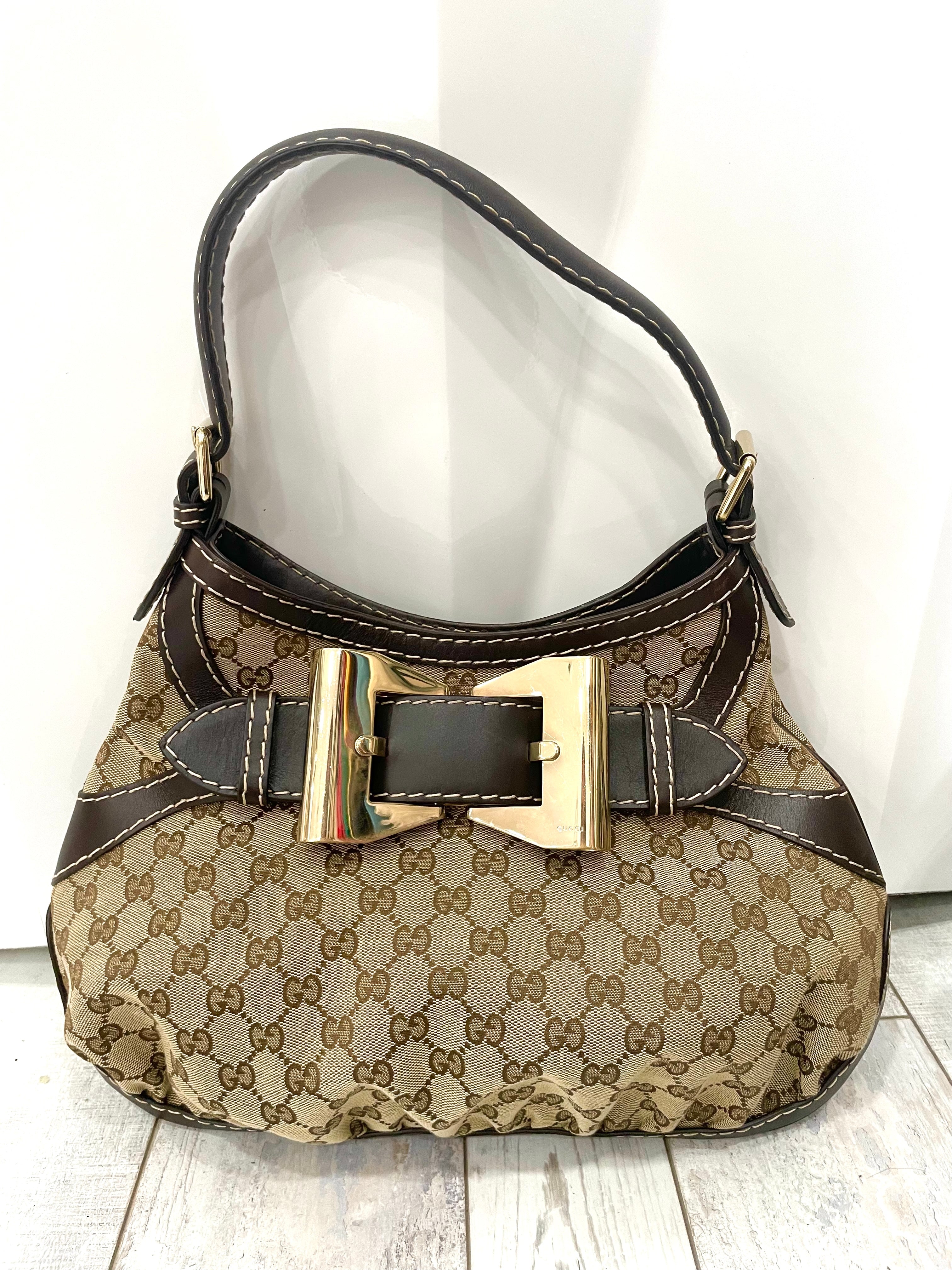 GUCCI GG MONOGRAM QUEEN HOBO BAG