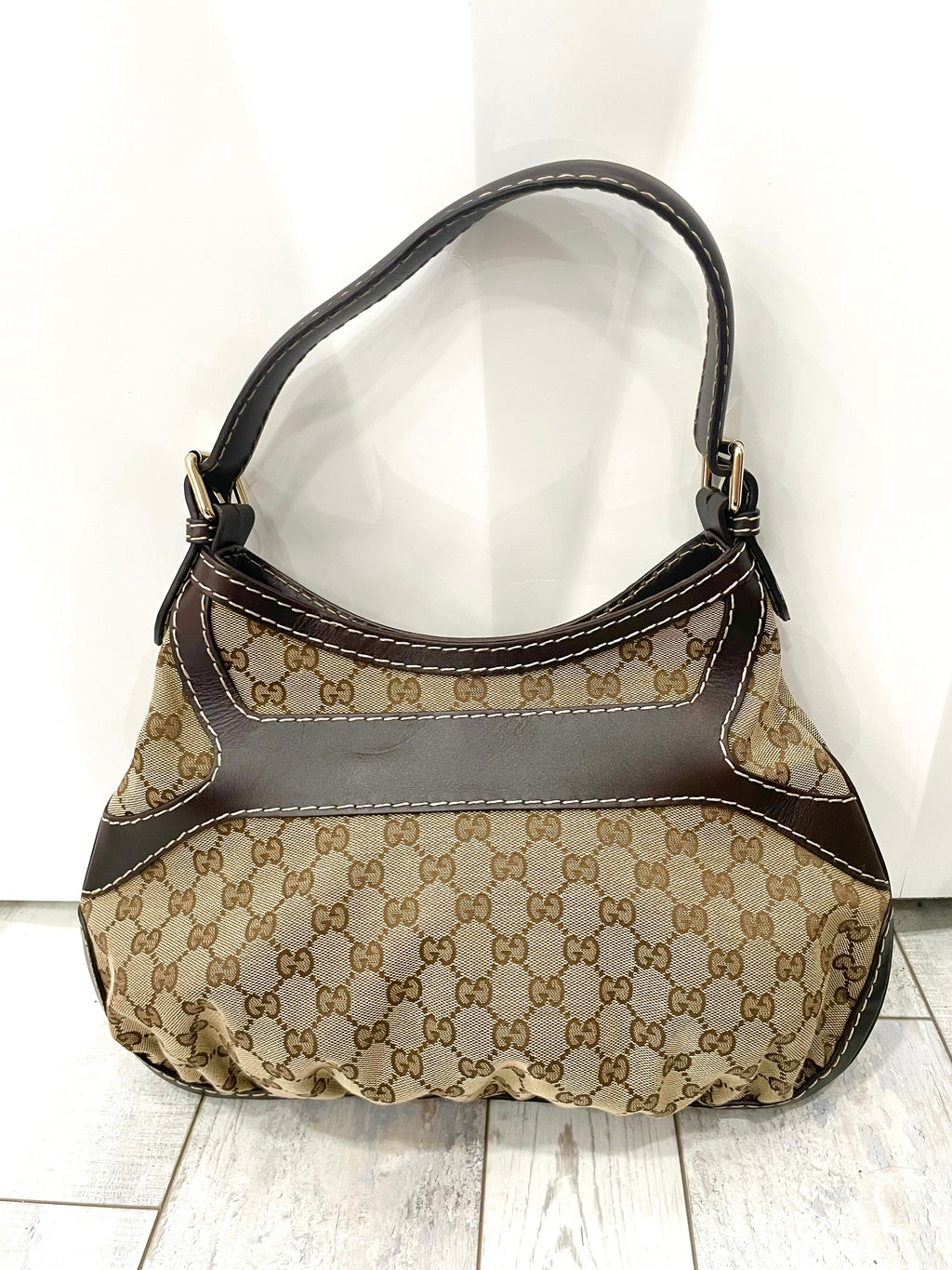 GUCCI GG MONOGRAM QUEEN HOBO BAG