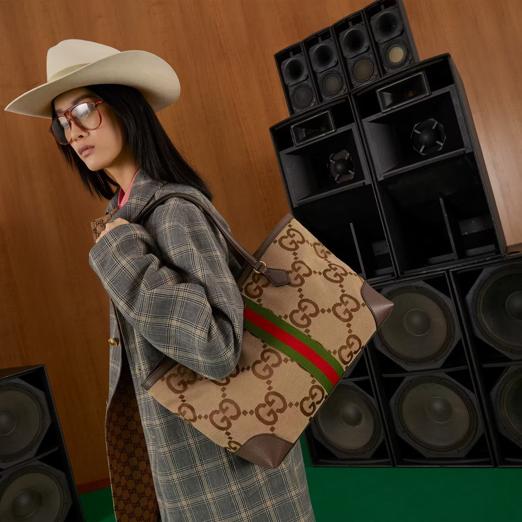 GUCCI GG OPHIDIA JUMBO TOTE BAG