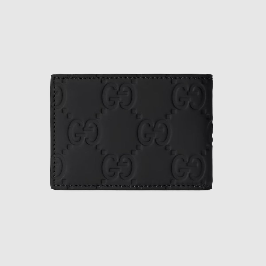 GUCCI GG RUBBER EFFECT BI-FOLD WALLET