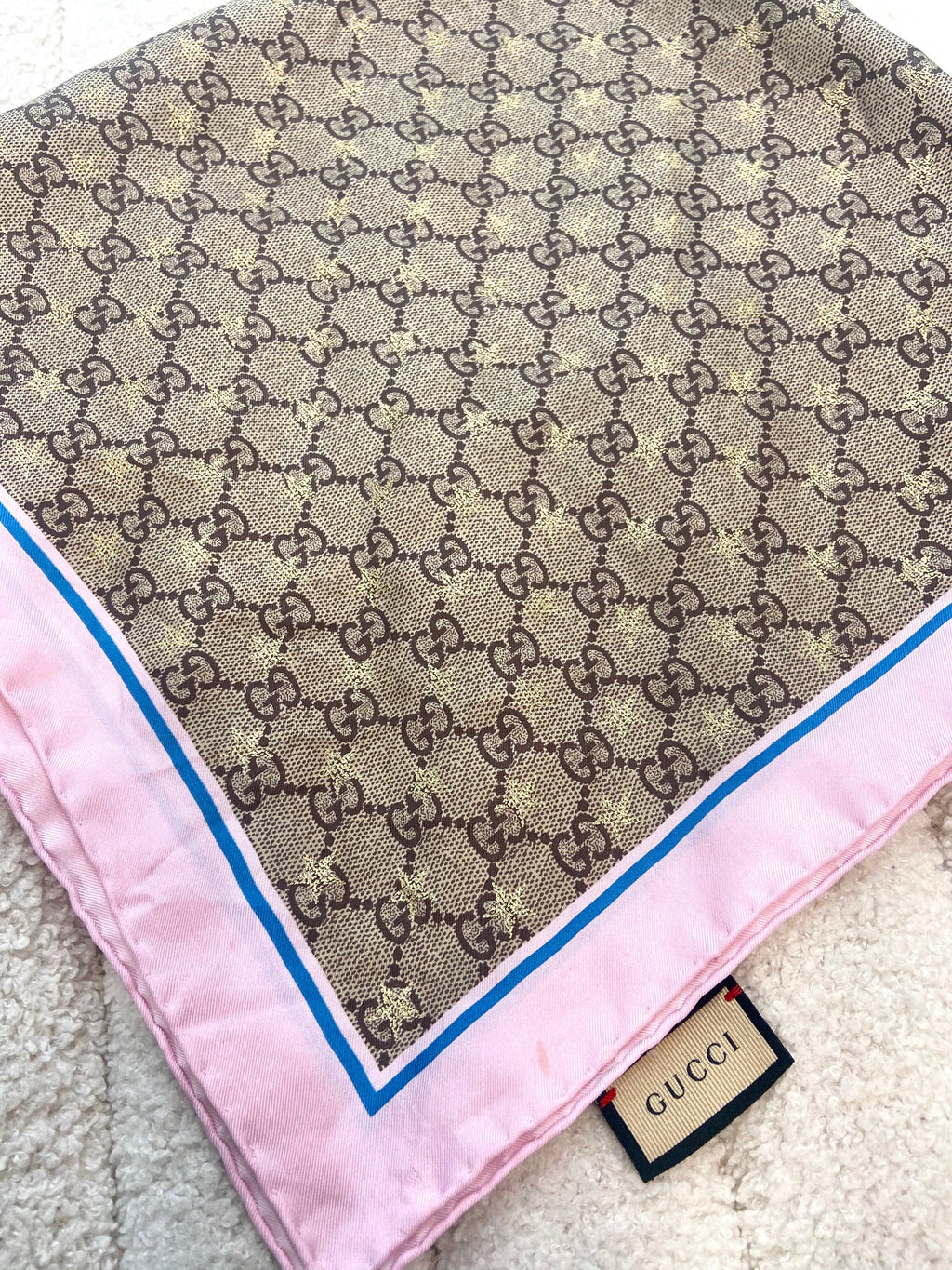GUCCI GG STAR SILK SCARF