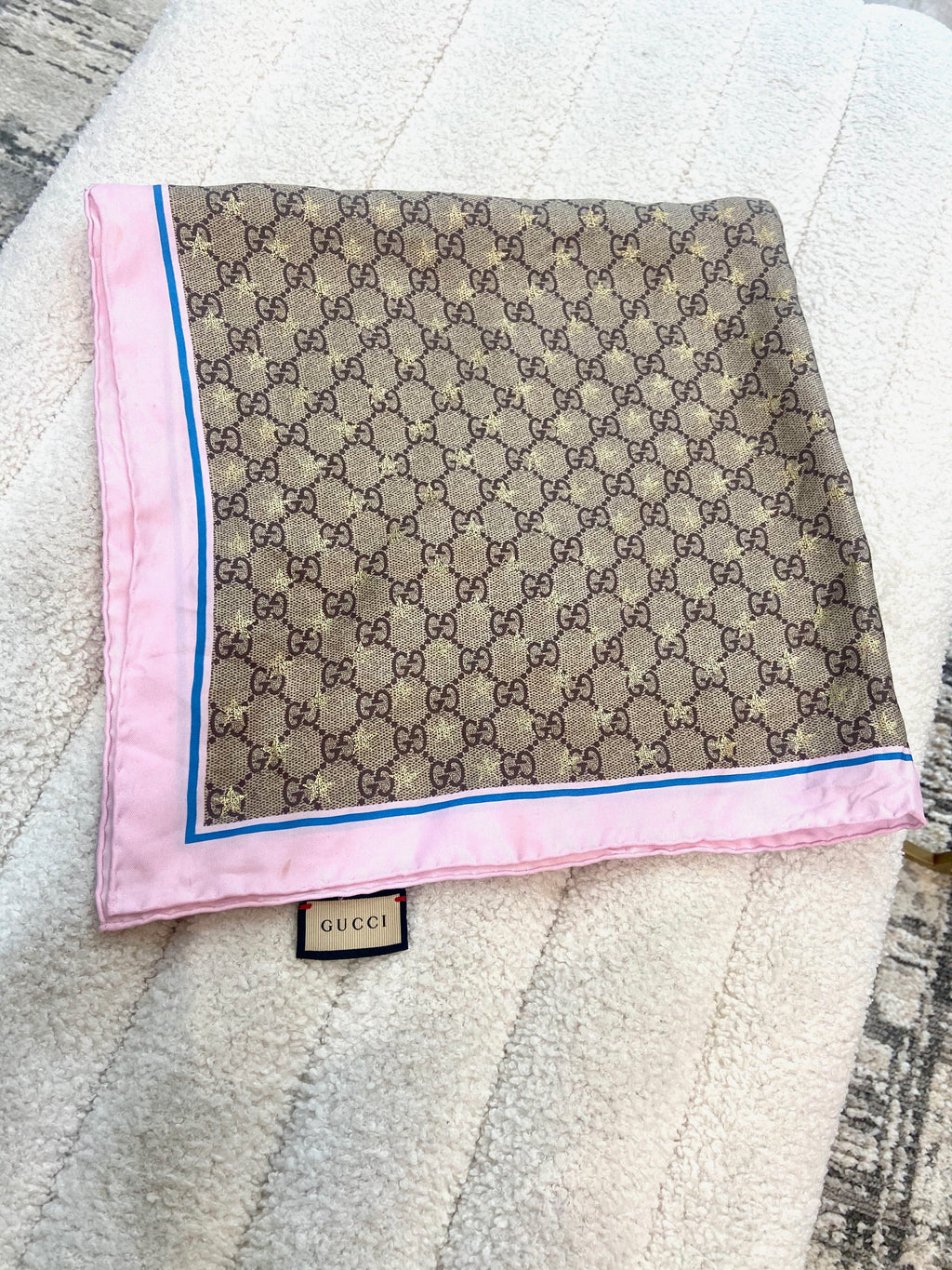 GUCCI GG STAR SILK SCARF