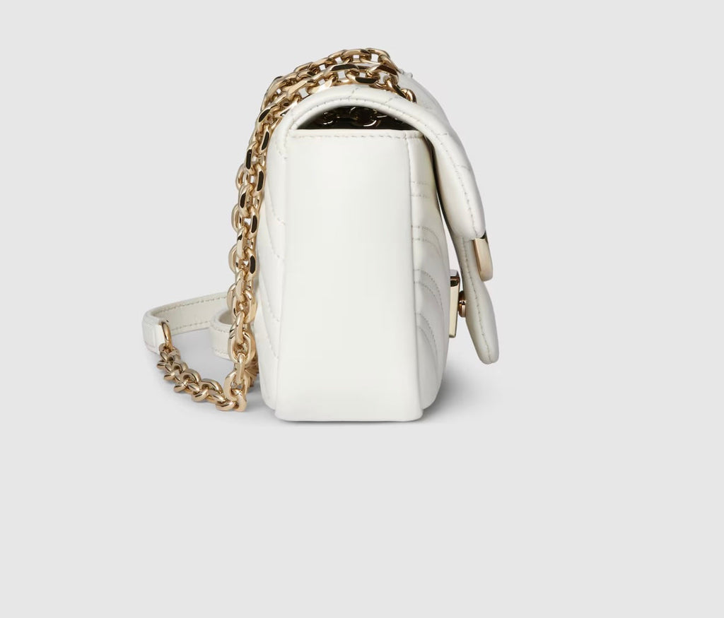 GUCCI GG MARMONT SMALL CALFSKIN SHOULDER BAG