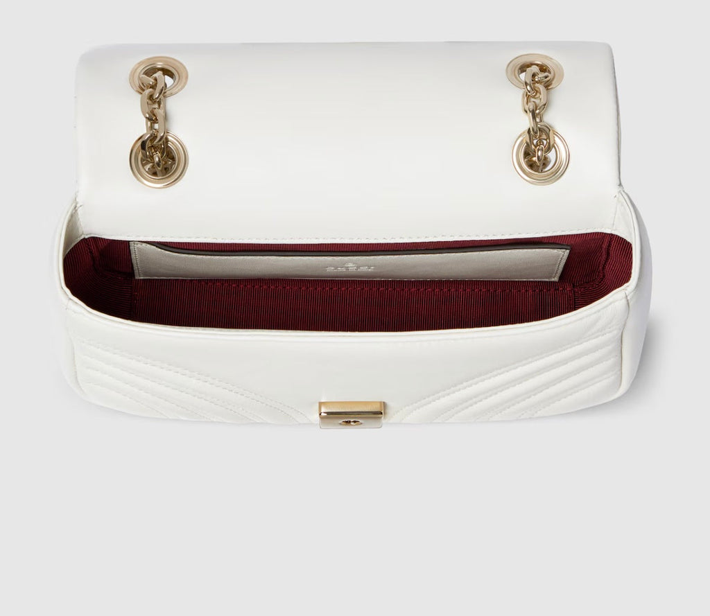 GUCCI GG MARMONT SMALL CALFSKIN SHOULDER BAG