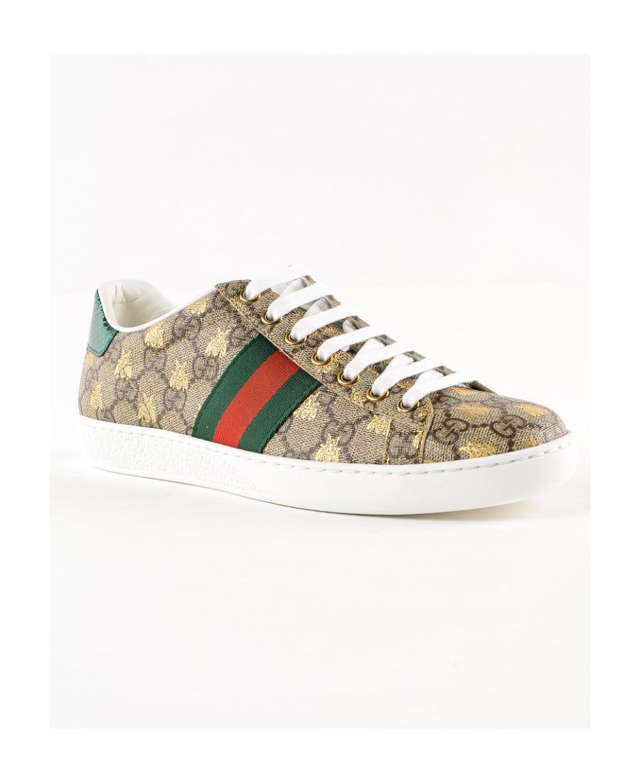 GUCCI GG SUPREME BEES ACE SNEAKERS