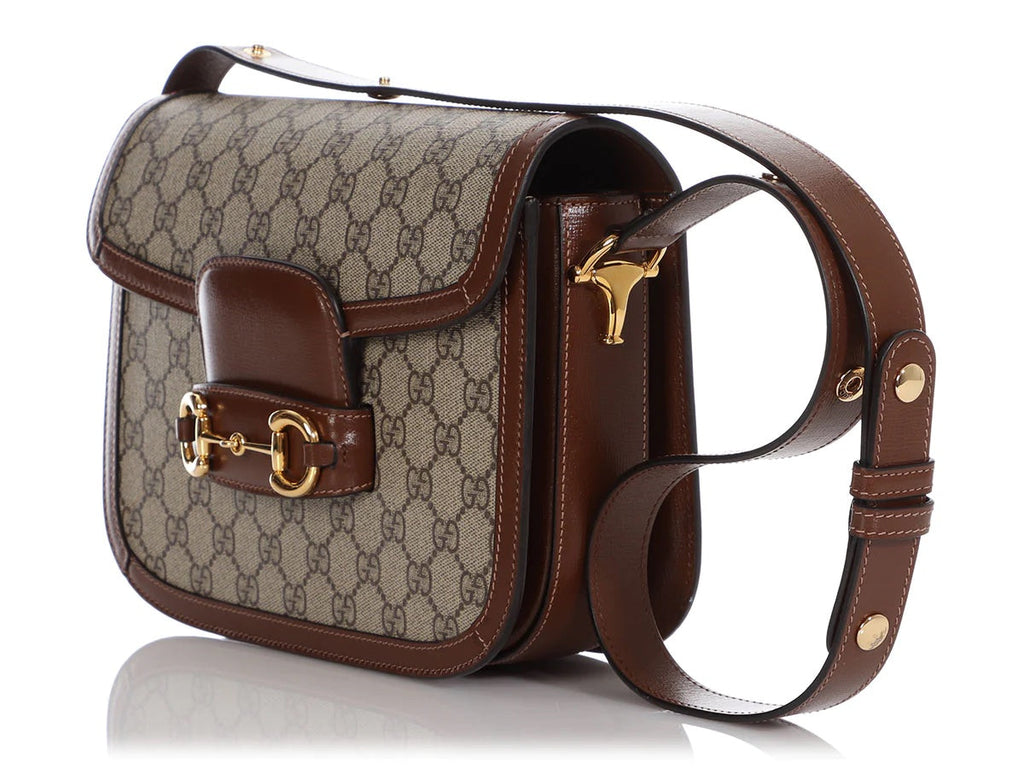 GUCCI GG SUPREME HORSEBIT 1955 SHOULDER BAG