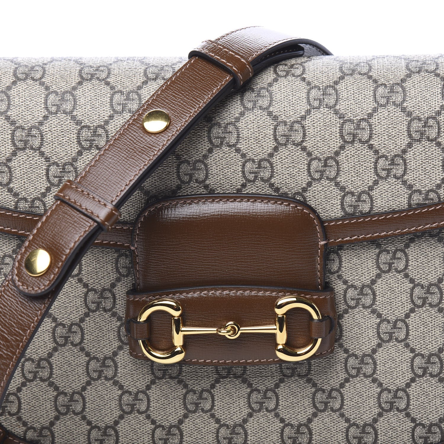 GUCCI GG SUPREME HORSEBIT 1955 SHOULDER BAG