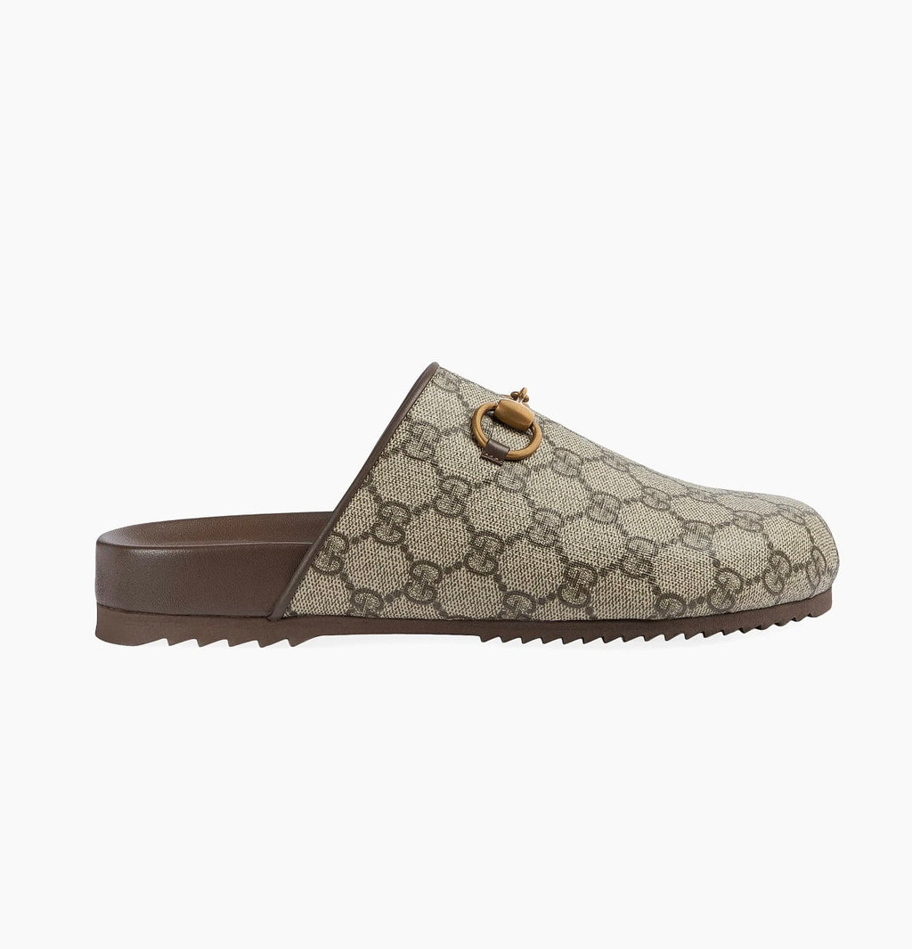 GUCCI GG SUPREME HORSEBIT MULES