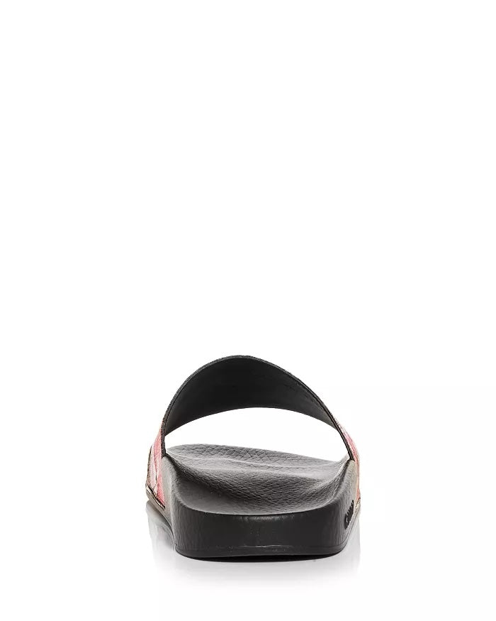 GUCCI GG SUPREME MONOGRAM BLOOMS SLIDE MULES
